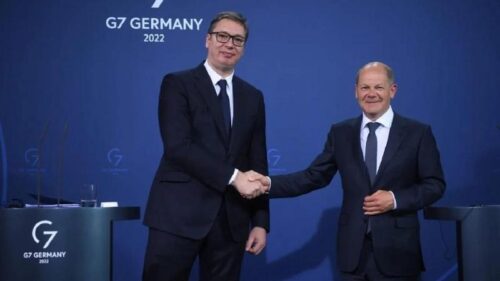 Aleksandar Vučić i Olaf Šolc
