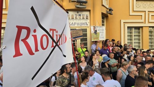 Protest protiv Rio Tinto u Loznici, projekat Jadar