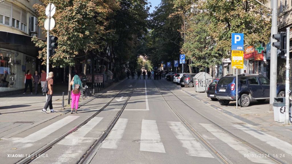 Kordon policije u Resavskoj, Prajd