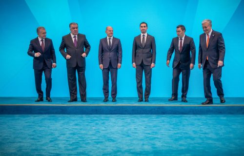 Olaf Šolc i lideri zemalja srednje Azije