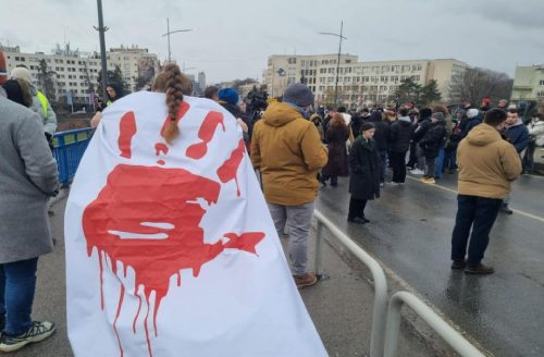 Blokada Varadinski most Novi Sad 3.1.2025.