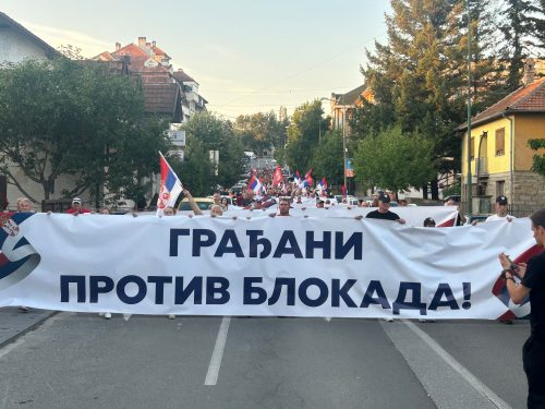 sns gradjani protiv blokada protest arandjelovac