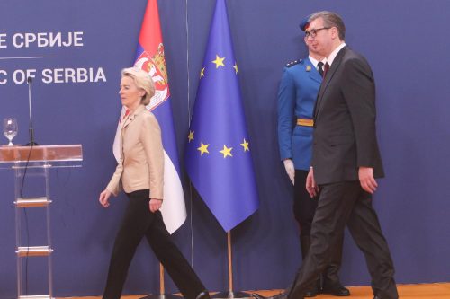 Ursula fon der Lajen i Aleksandar Vučić