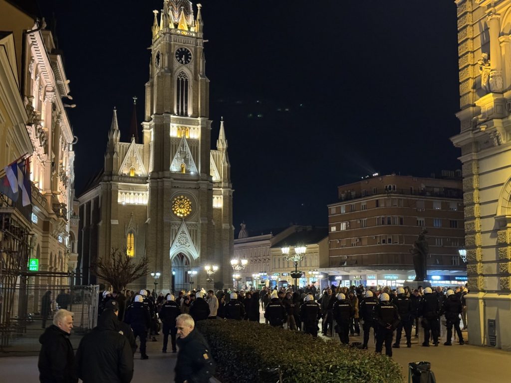 novi sad matica srpska protest policija